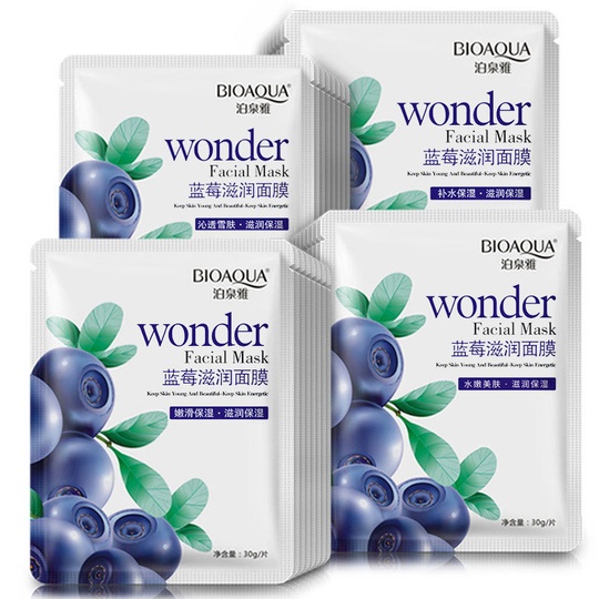 Тканевая маска с черникой Wonder Bioaqua