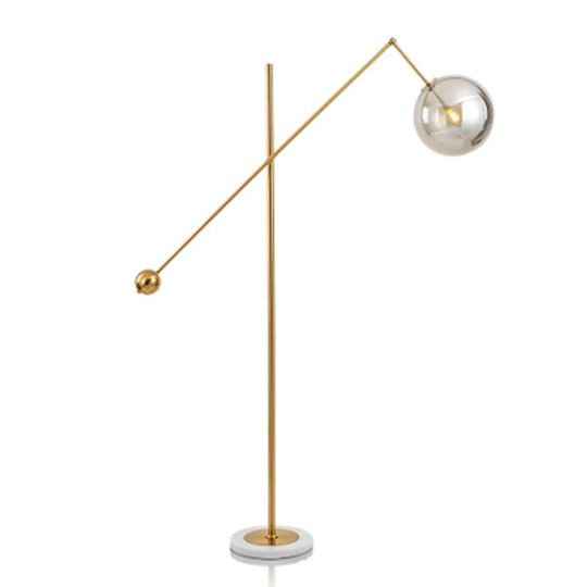 Торшер белый, золото Luminate, 120*175 см, LED, G4, мрамор металл, 10 Вт