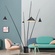 Торшер черный North Vibia3, 145*225 см, LED, Е27*4, металл, 10 Вт