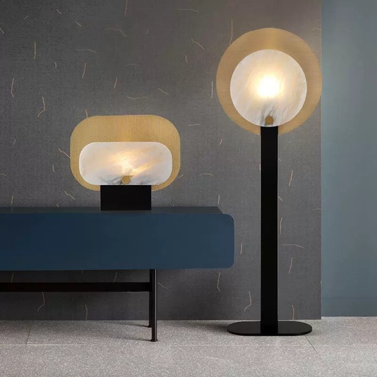 Торшер черный Aelura, 50*140 см, LED, E14, металл, 40 Вт