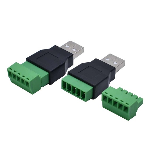 Переходник USB A - 5pin винтовый зажим