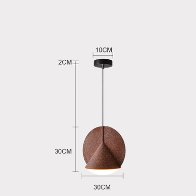 Подвесной светильник оранжевый, 30*30 см. STAMP - светильник оранжевый, LED, 12 Вт