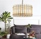 Дизайнерский светильник медный Elliqra, 24*35 см, led, E14, медь, хрусталь