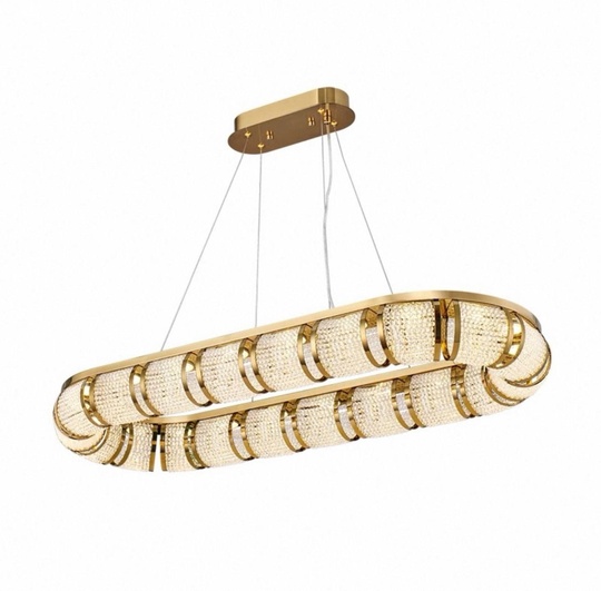 Люстра подвесная, медная Elytrix, металл, 100*40 см, 10 см, LED