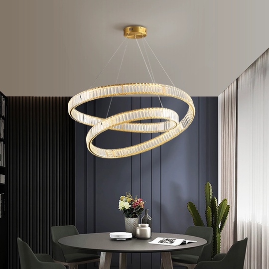 Люстра подвесная, медный, кристалл, AYSEL 80*20, металл, LED.