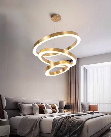 Люстра подвесная, медь, ПММА, IRON 40*60*80 металл, LED.