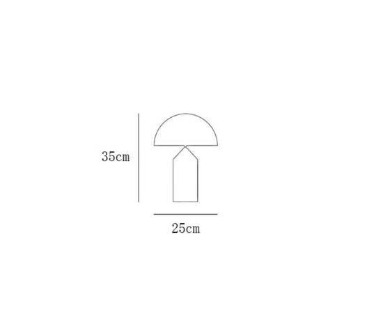 настольная лампа золото ATOLLO, 25*38 см