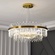 Люстра подвесная, медь, кристалл, GURBUZ 100*35, металл, LED.