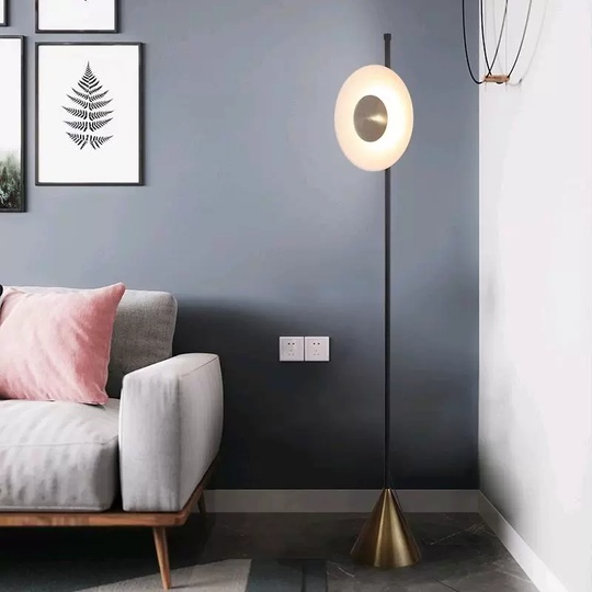 Торшер бронза Aluvori, 32*32*165 см, LED, металл, 10 Вт