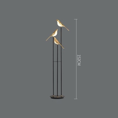 Напольный светильник птицы Golden Bird, LED, 30 Вт
