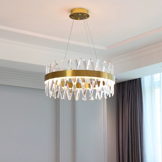 Люстра подвесная, медный, стекло, ROYAL 80*25, металл, LED.