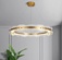 Светильник подвесной бронзовый Elviku, металл, трос 150 см, 90*13 см, LED