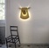 Настенный светильник, БРА GOKER 38*35, золотой, металл, LED.