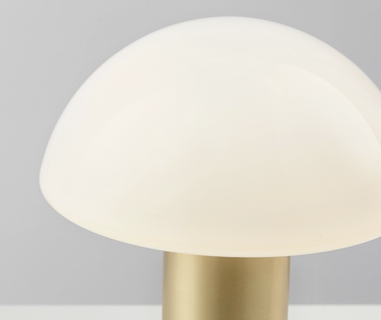Настольная лампа гриб MUSHROOM FLAIR, 30*35 см, белая