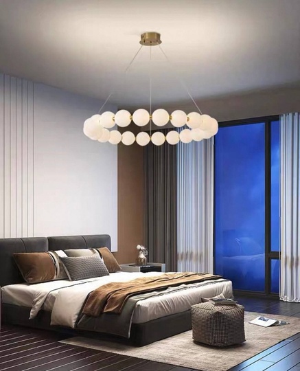 Светильник подвесной медный Uvloxi, медь, 52*8 см, светодиодная, LED