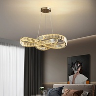 Люстра подвесная, бронза, кристалл, JACOB 80*32 металл, LED