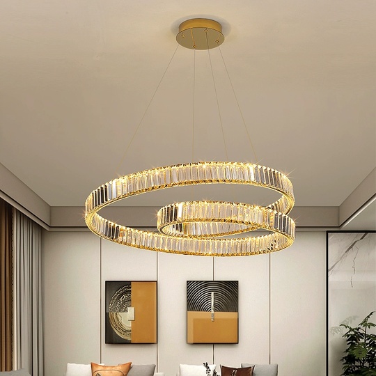 Люстра подвесная, медный, кристалл, AYSEL 80*20, металл, LED.