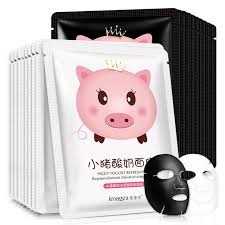 Маска-салфетка для лица йогуртовая Piggy Yogurt Refreshing White