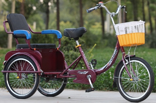 Велорикша Rickshaw китай 196*70*100 см, нагрузка 170 кг, 2 место, вес 70 кг