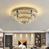 Потолочный светильник, золото, хрусталь, ARIANA 40*60*80 металл, LED.