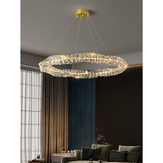 Люстра подвесная, хром, кристалл, WENDY 100*12, металл, LED.