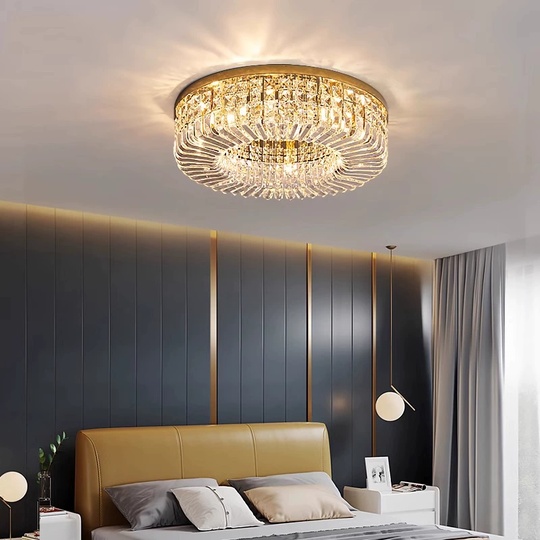 Люстра подвесная, золотой, кристалл, SOPHISTICATED 40*18, металл, LED.