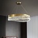 Люстра подвесная, медь, кристалл, GUNHAN 80*25, металл, LED.