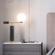 Черная настольная лампа с белым плафоном, Lexi Table Lamp, 50*63 см