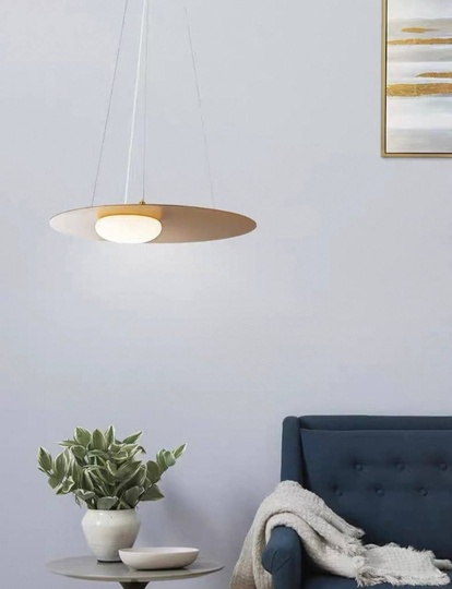 Люстра золотая Avexo, металл, стекло 36*1.5 см, светодиодная, LED