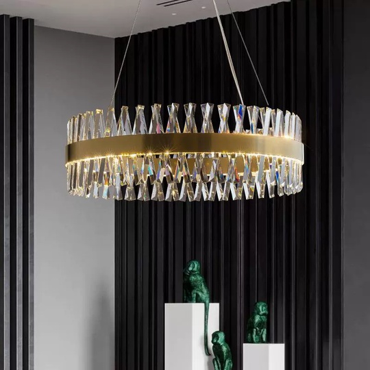 Люстра подвесная, медный, стекло, ROYAL 100*25, металл, LED.