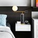 Черная настольная лампа с белым плафоном, Lexi Table Lamp, 50*63 см