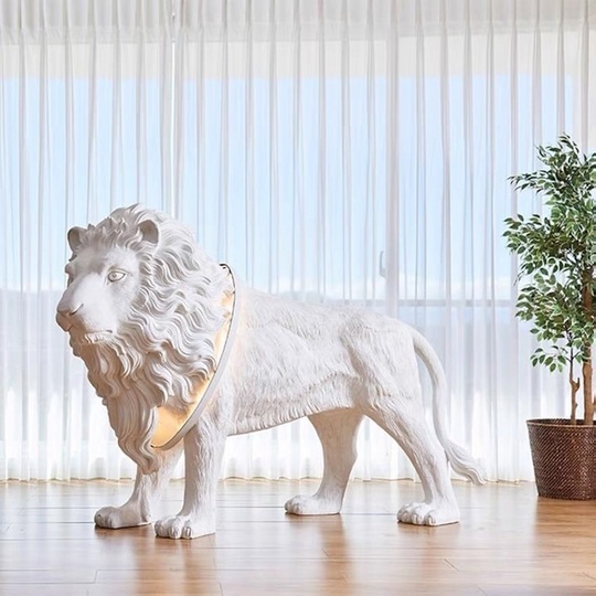 Cветильник лев. Напольный светильник белый. Торшер Лев. LION X, LED, 10 Вт