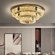 Люстра подвесная CEYHAN 60*35 золотой, хрусталь, металл, LED.
