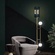 Торшер черный Lumora, 30*146 см, LED, Е27*1, G9*2, мрамор, 10 Вт