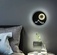 Настенный светильник LEE 25*25, черный, металл, LED.