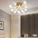 Люстра золотая Mira металл, 39*33 см, G4