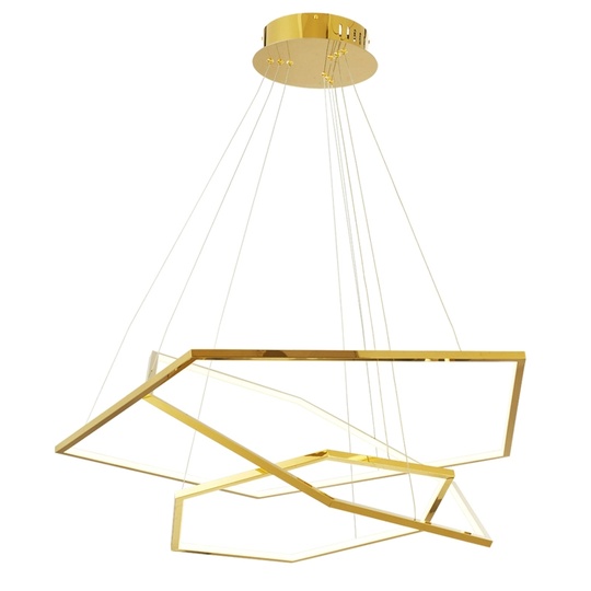 Люстра подвесная, медь, ПММА, BISCUIT 40*60*80  металл, LED.