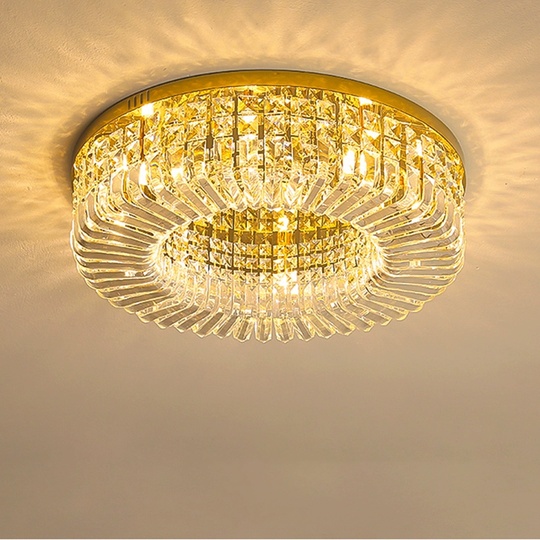 Люстра подвесная, золотой, кристалл, SOPHISTICATED 50*18, металл, LED.
