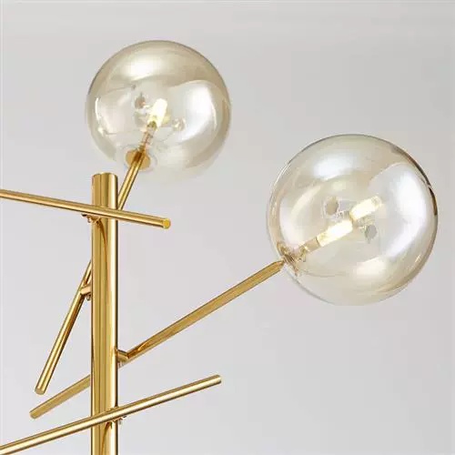 Торшер золото Glimmer, 25*150 см, LED, G4, металл, 10 Вт