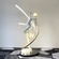 Торшер белый Girls ballerina, 60*155 см, LED, Е27, смола, стекловолокно, 35 Вт