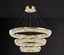 Люстра подвесная CANAN 60*180 золотой, хрусталь, металл, LED.