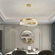Люстра подвесная, медь, кристалл, GUNHAN 100*25, металл, LED.