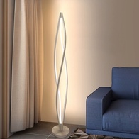 Торшер белый Zenere white 18*18*180 см, LED, ПММА, 14 Вт