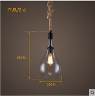 Дизайнерские светильник e14 железо, стекло, led, 20*50 см
