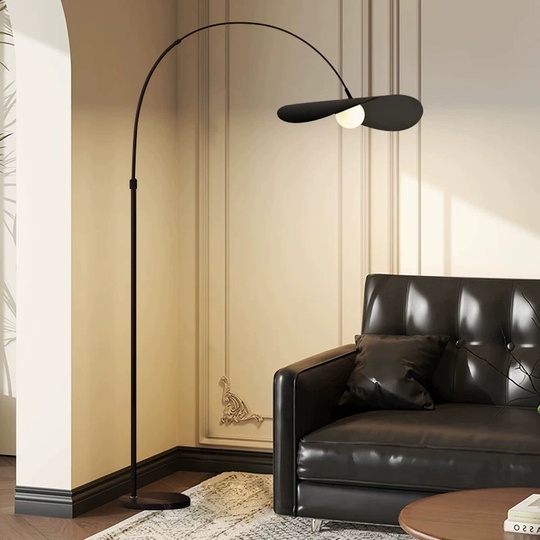 Торшер черный Elonix, 40*40*180 см, LED, Е27, металл, 14 Вт