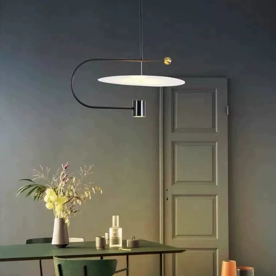 Светильник подвесной, черный, Orvexa, металл, 60*38 см, LED