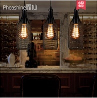 Дизайнерский светильник e14 железо, стекло, led, 10*31 см