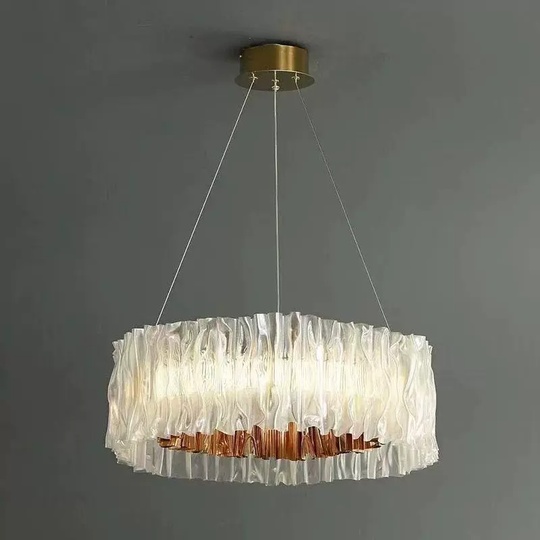 Люстра золотая Ultrivex, металл, 58*20 см, светодиодная, LED