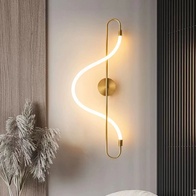 Настенный светильник NATERA, Бра, 30*100, медь, металл, LED.