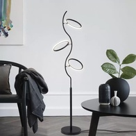 Торшер черный Evolvion, 45*165 см, LED, металл, 36 Вт